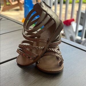 Kids Strappy Sandals - Gold